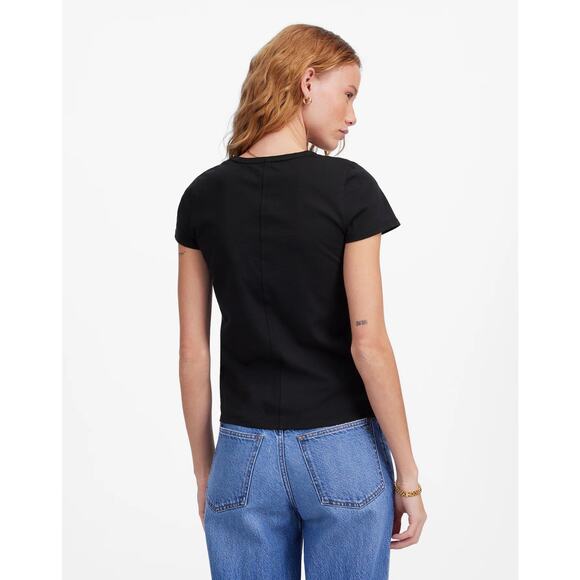 NWT Madewell Essential Slim Tee in Lightweight Cotton Size S - Picture 3 of 7